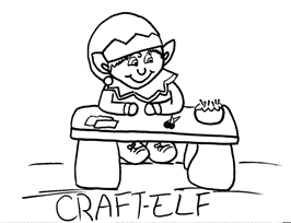 Craft Elf coloring page